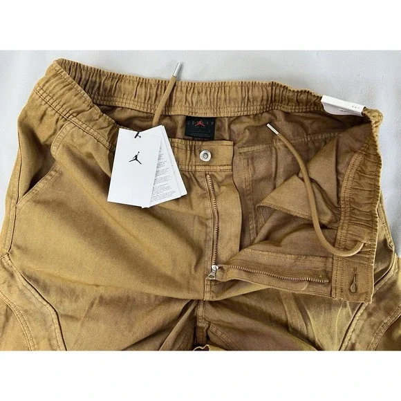 Nike Jordan Essentials Washed Chicago Pants FN6364-231‎ Brown Men's LARGE NWT